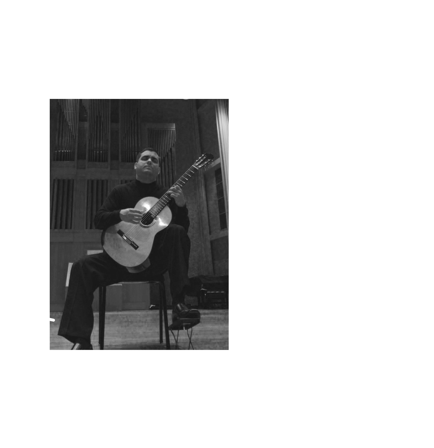 man playing acoustic guitar with quote from John Daddario Jr